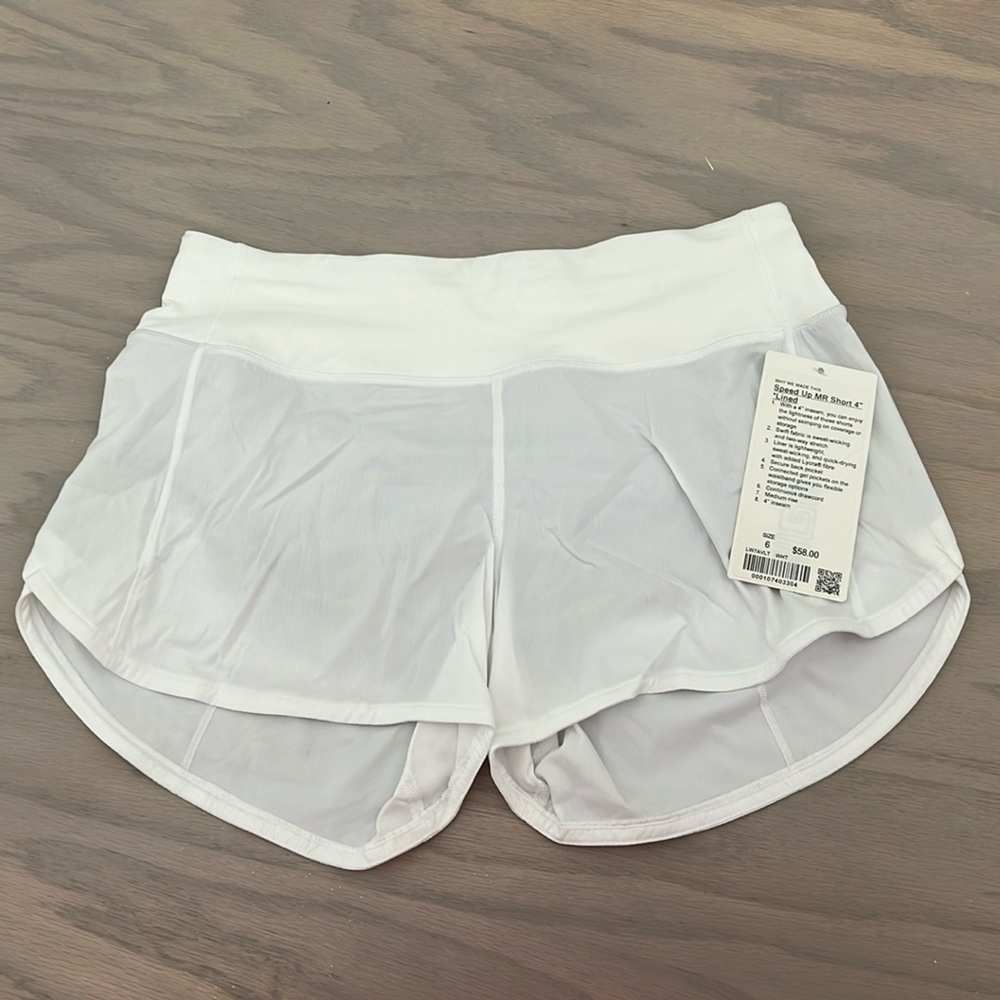 Lululemon speed up MR shirt 4” lined